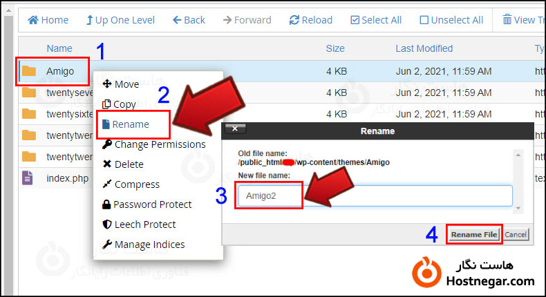 آموزش غیر فعال کردن قالب وردپرس